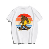 Bigfoot Hold A Taco Men Plus Size T-Shirt for Big & Tall