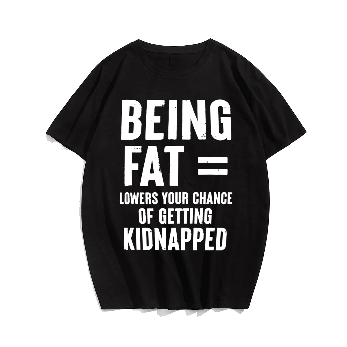 Being Fat T-shirt for Men, Oversize Plus Size Big & Tall Man Clothing