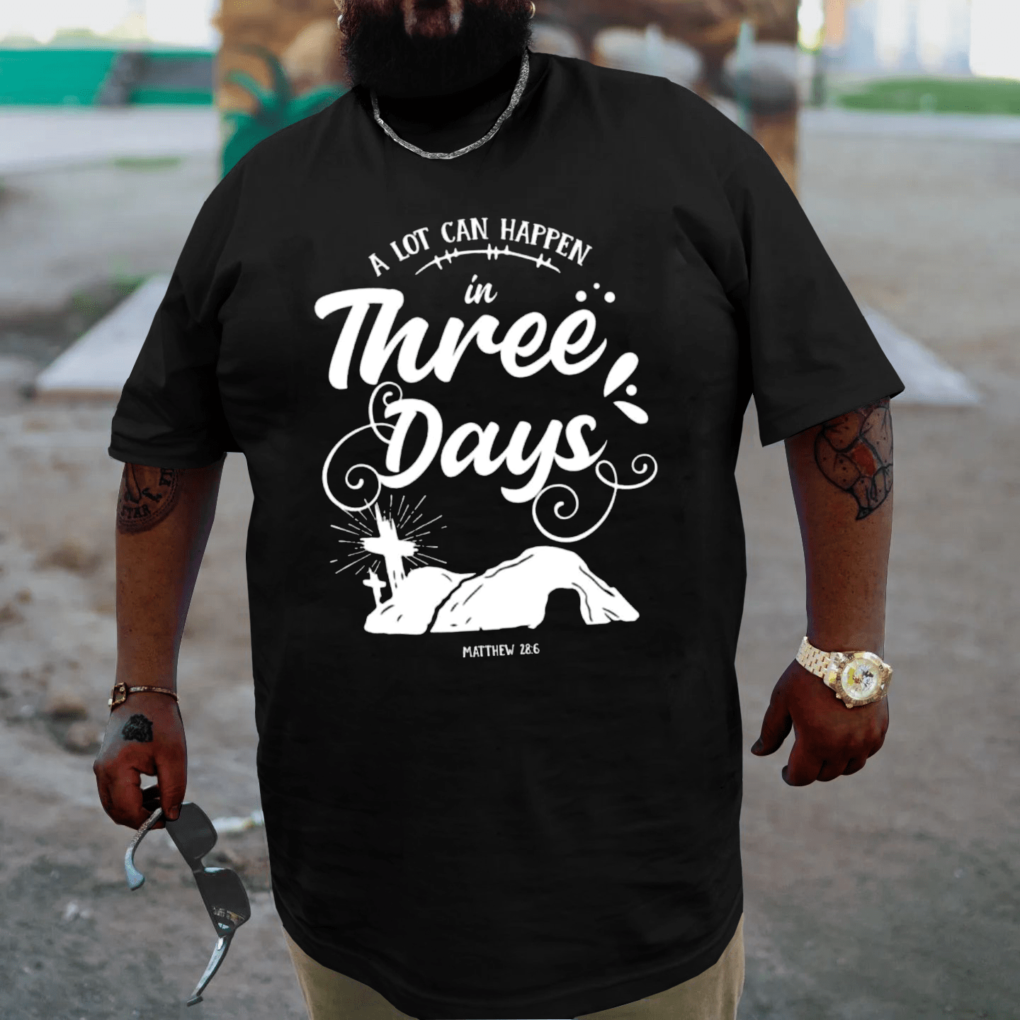A lot can happen in three days Plus Size T-shirt