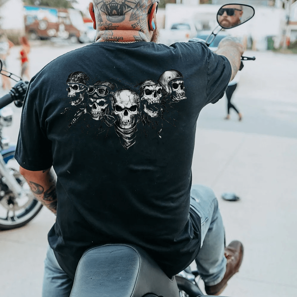 Five Skulls Plus Size T-Shirt