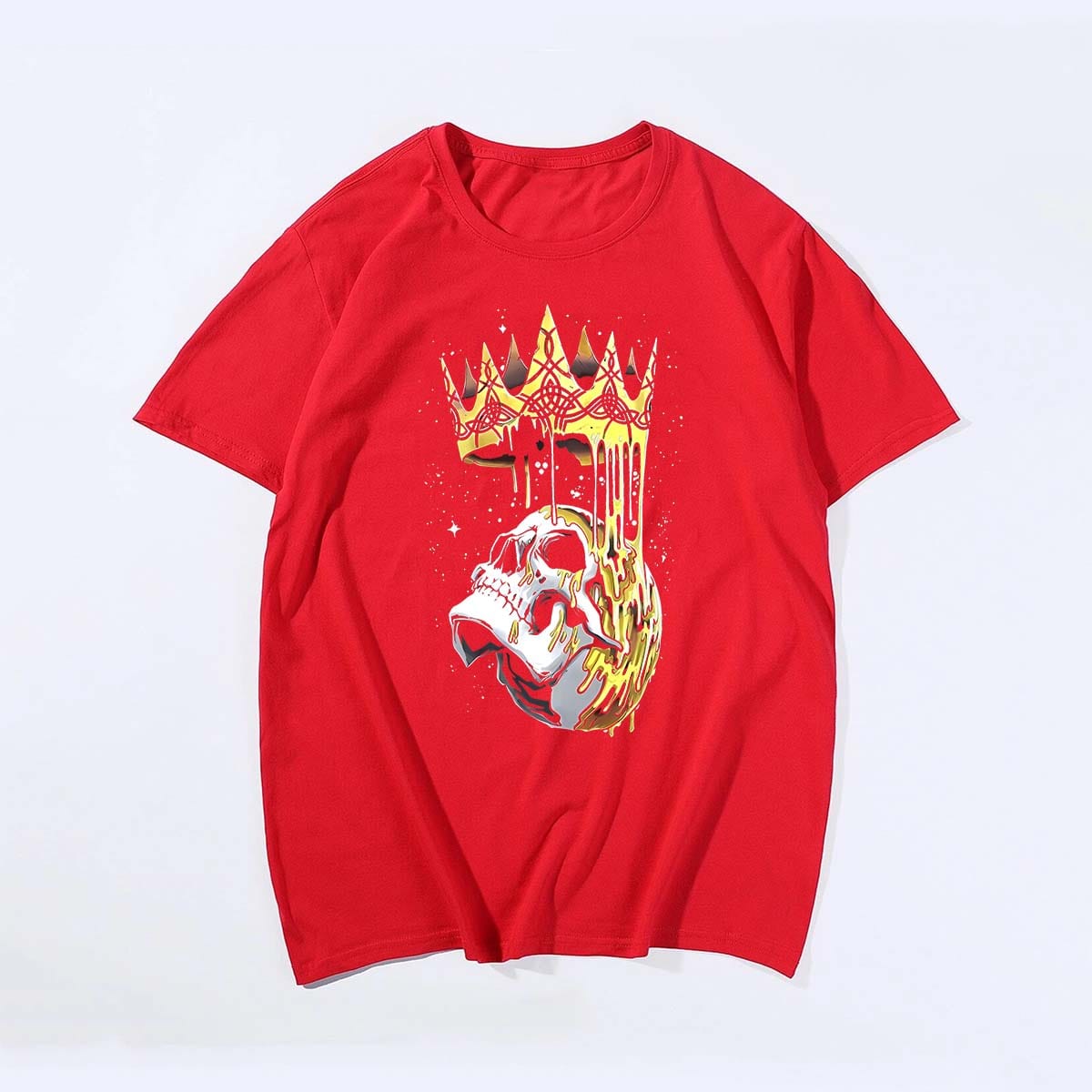 Fallen King, Men Plus Size Oversize T-shirt for Big & Tall Man