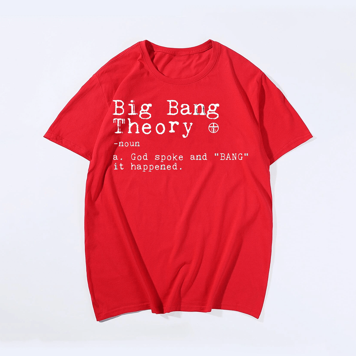 Big Bang Theory, Creative Men Plus Size Oversize T-shirt for Big & Tall Man