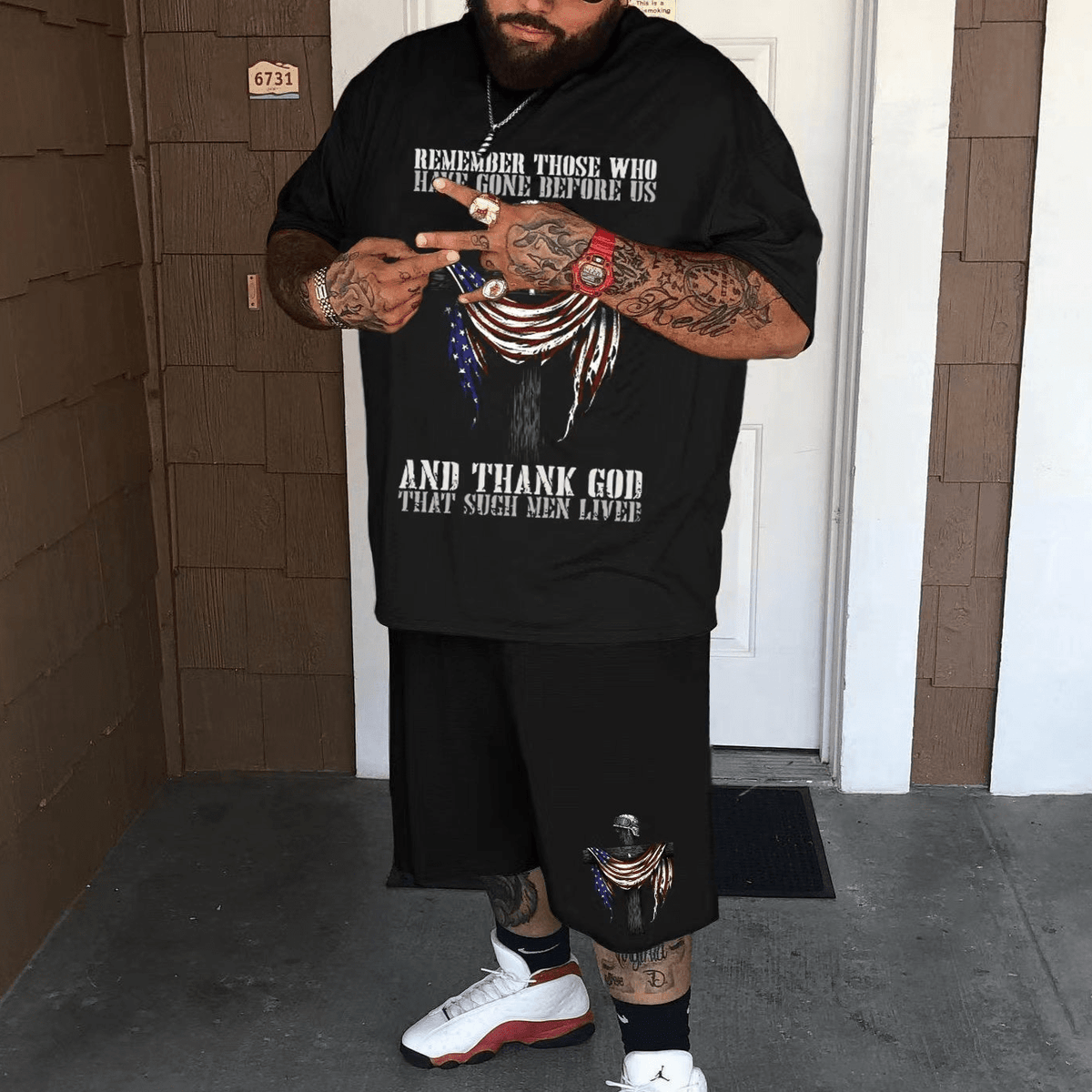 REMEMBER THOSE BEFORE US Plus Size Sets