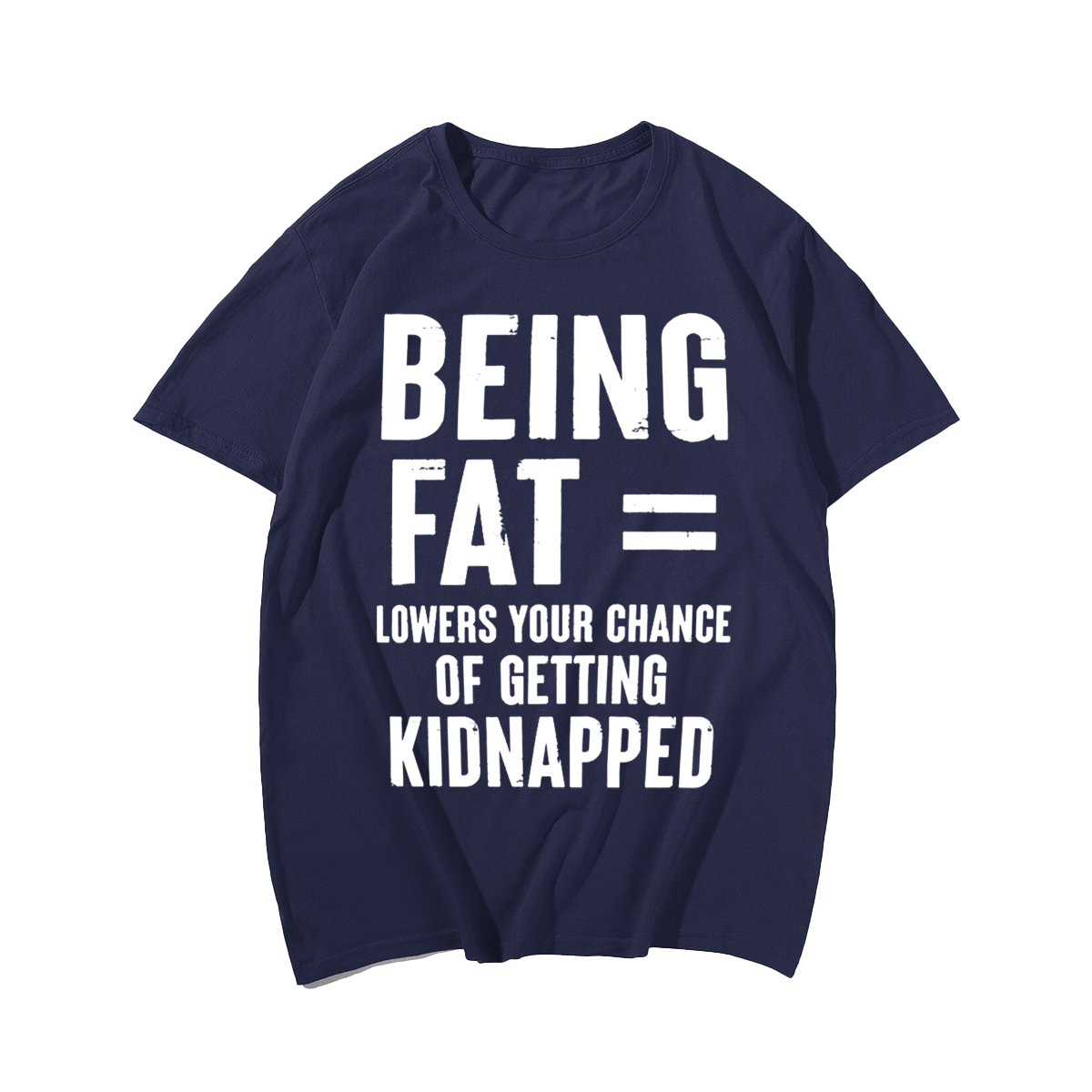 Being Fat T-shirt for Men, Oversize Plus Size Big & Tall Man Clothing