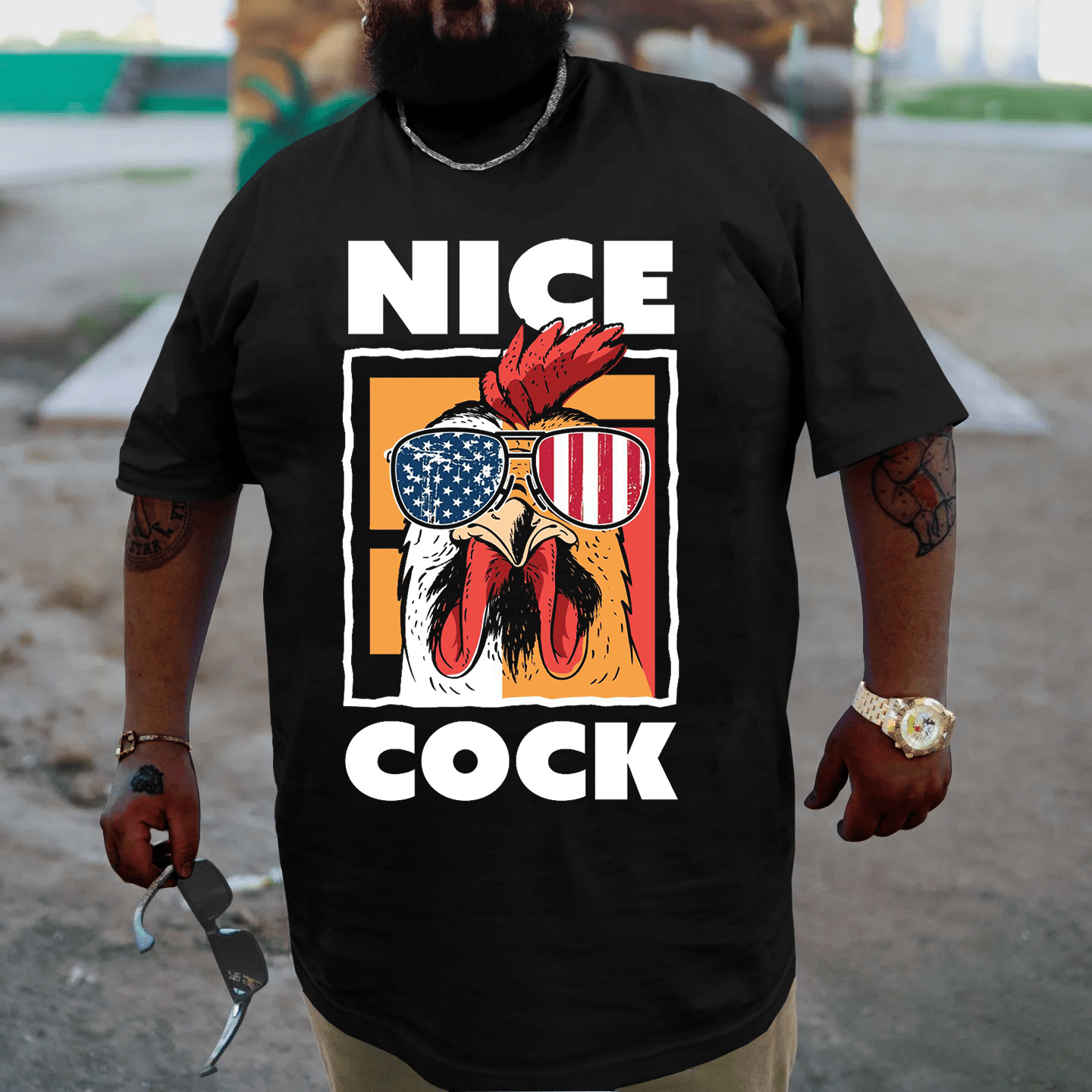 Nick Cock Funny 4th Print Plus Size T-Shirts
