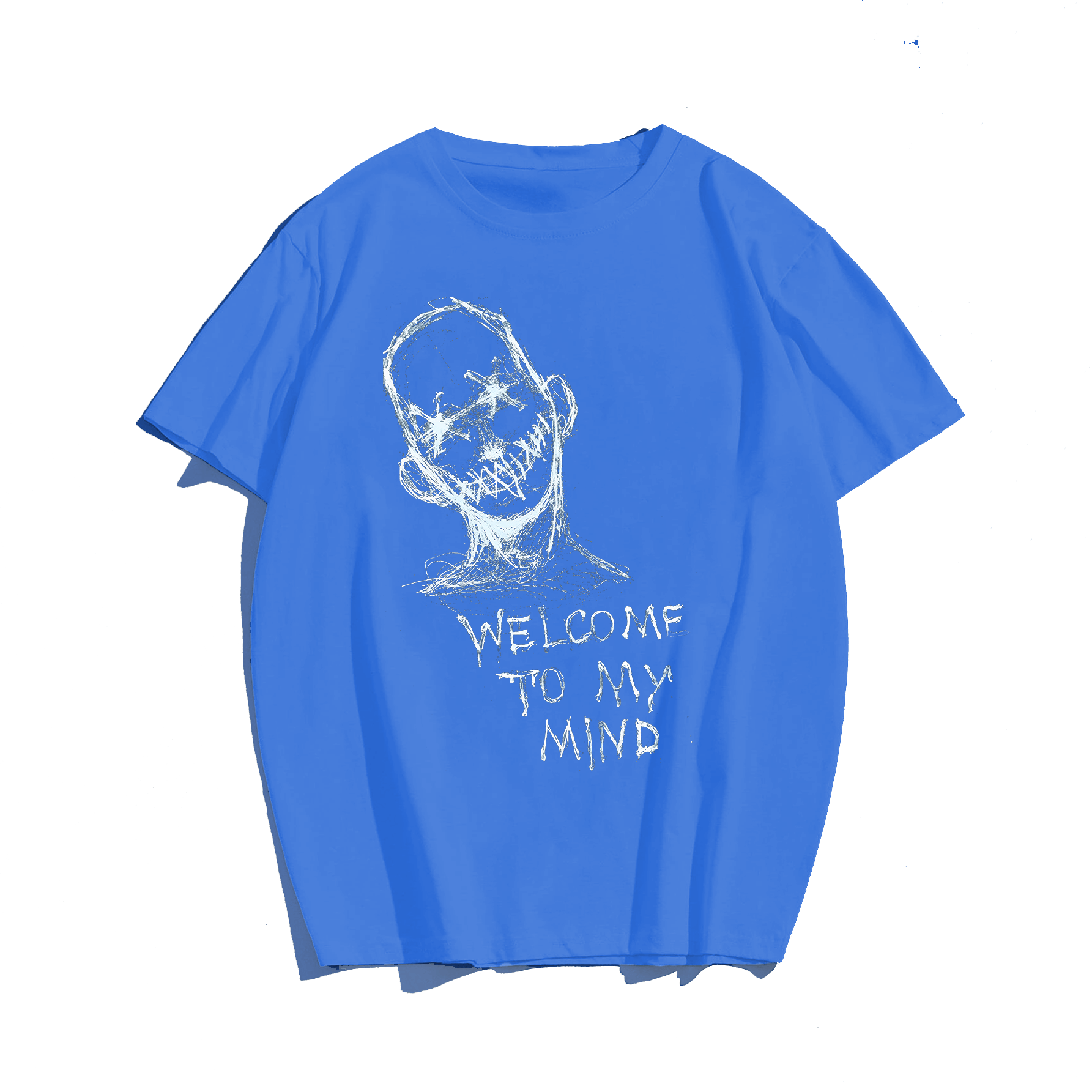 Welcome To My Mind Plus Size Men T-shirt Oversize Man Clothing for Big & Tall