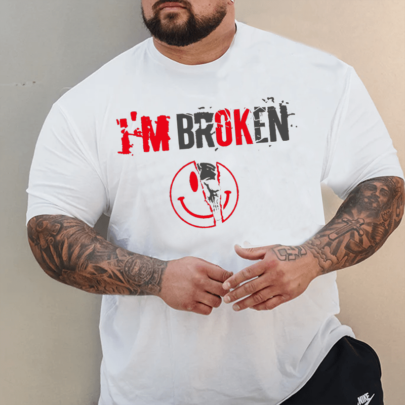 I'm Broken Skull Plus Size T-Shirts