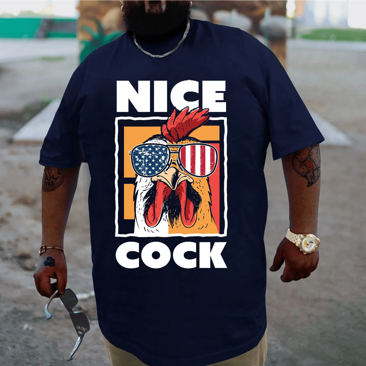 Nick Cock Funny 4th Print Plus Size T-Shirts