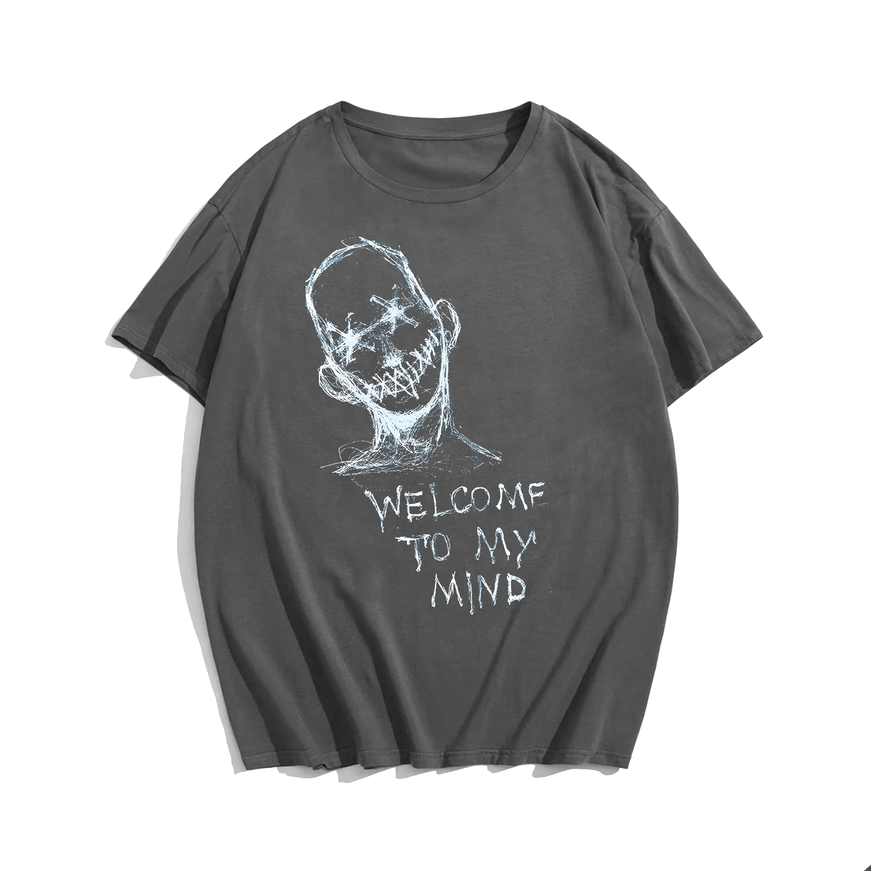 Welcome To My Mind Plus Size Men T-shirt Oversize Man Clothing for Big & Tall