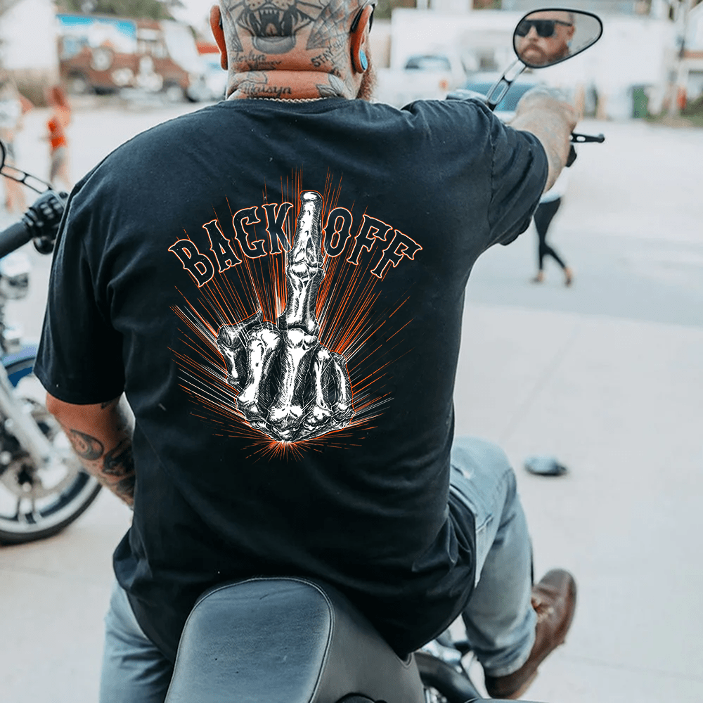 BACK OFF BONE FINGER Plus Size T-Shirt