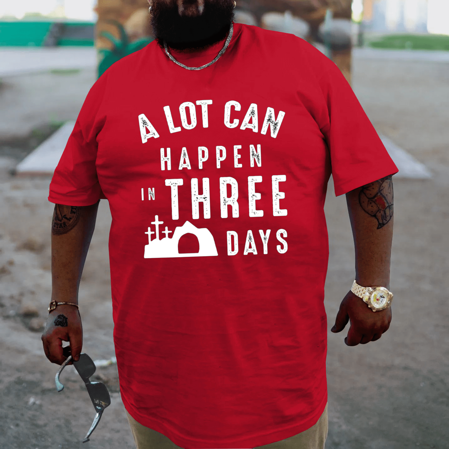 A lot can happen in three days Plus Size T-shirt