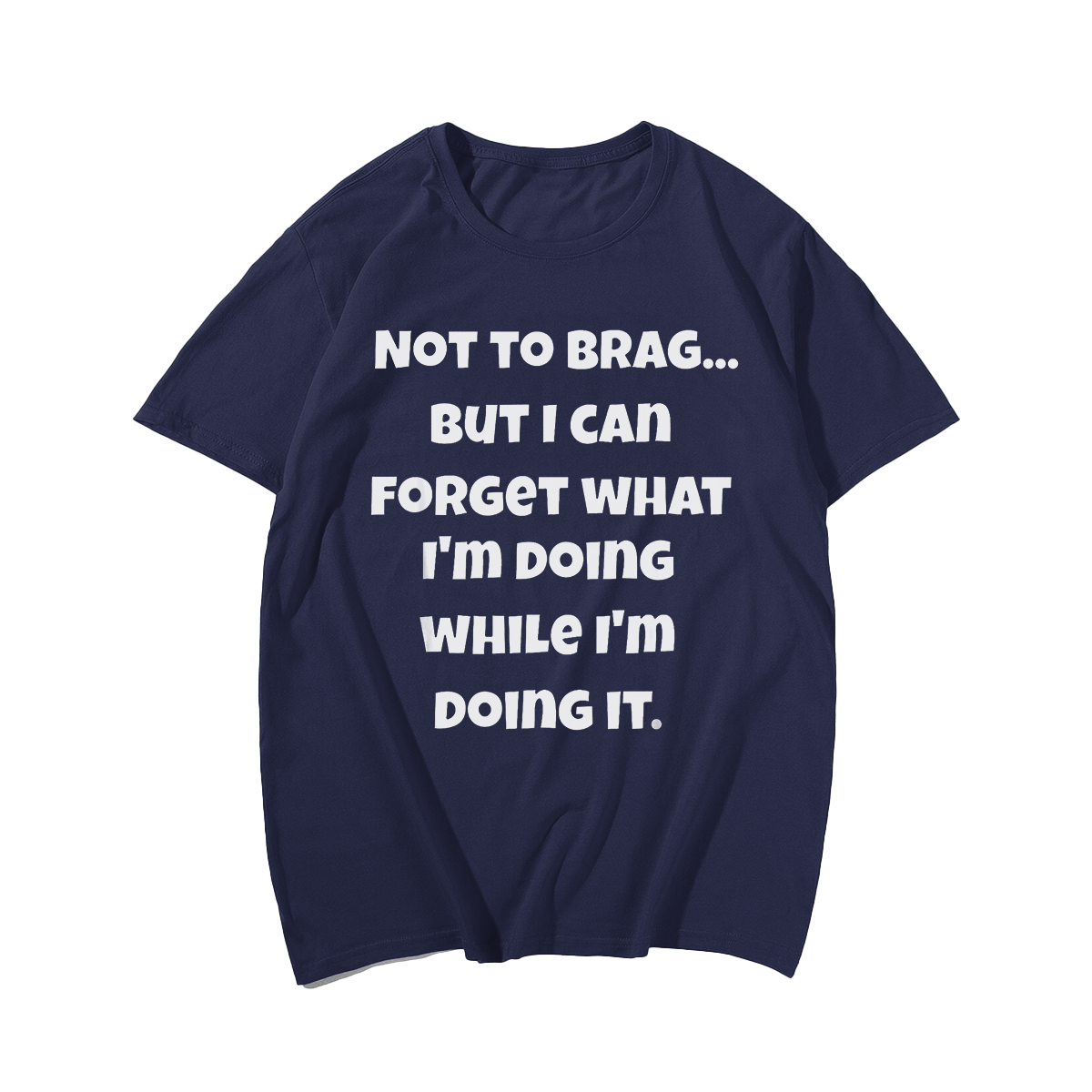 Not To Brag Men T-shirt, Oversize Plus Size Man Clothing - Big Tall Men Must Have