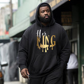 He's King Men's Big&Tall Hoodie Two-Piece Set