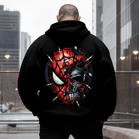 Scary Spider Men's Plus Size Hoodie