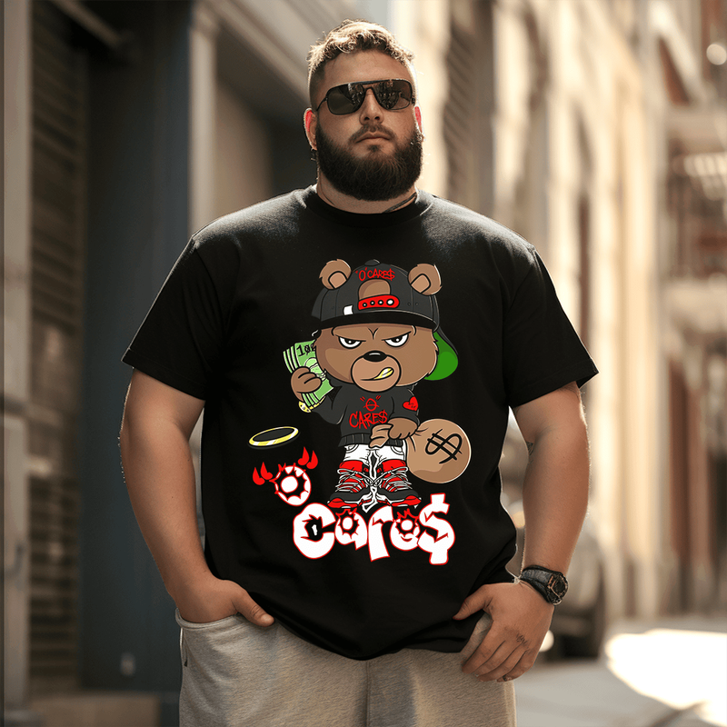 0 Care$ Bear T-Shirt, Plus Size T-shirt for Men