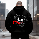 Gengar x Venom Men Anime Graphic Men's Racking Rounds Plus Size Hoodie