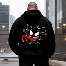 Gengar x Venom Men Anime Graphic Men's Racking Rounds Plus Size Hoodie