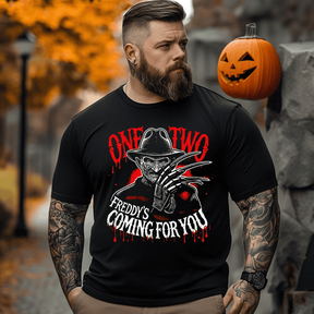 Get In Loser Halloween T-Shirt, Plus Size Oversize T-shirt for Big & Tall Man