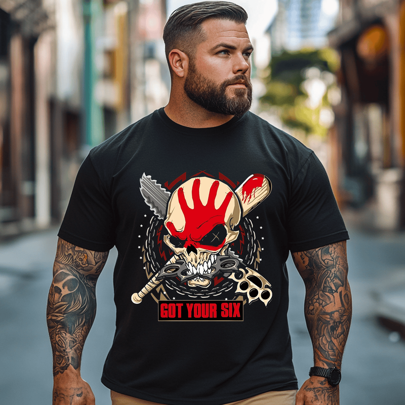 Five Finger Death Punch T-Shirt, Plus Size Oversize T-shirt for Big & Tall Man