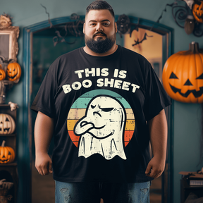 Retro Halloween Halloween T-Shirt, Plus Size Oversize T-shirt for Big & Tall Man