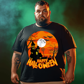 Halloween Apparel Halloween T-Shirt, Plus Size Oversize T-shirt for Big & Tall Man