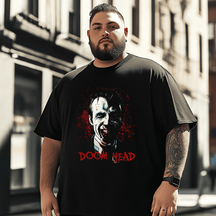 Horror Movies 14# Halloween T-Shirt, Plus Size Oversize T-shirt for Big & Tall Man