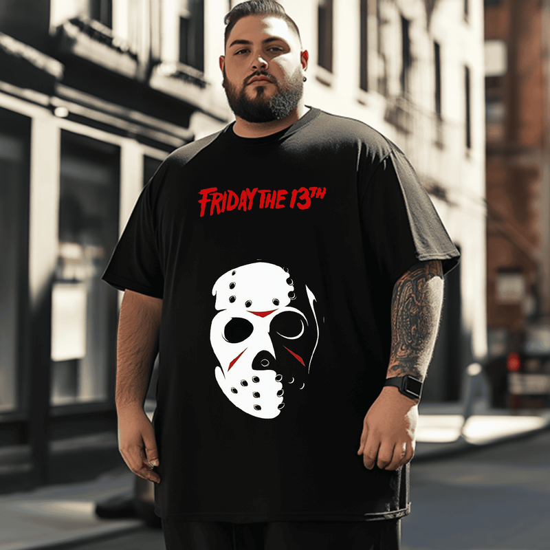 Horror Movies Halloween 9# Men T-Shirt, Plus Size Oversize T-shirt for Big & Tall Man