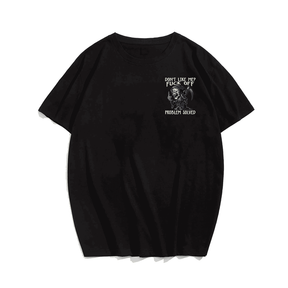 Don't Like Me Fuck Off Problem Solved Funny Grim Reaper T-Shirt, Plus Size Oversized T-Shirt for Men