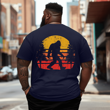 Not All Who Wander Are Lost Bigfoot 2# T-Shirt, Men Plus Size T-shirt