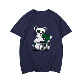Broken Bear Broken Heart Men T Shirt, Oversize T-shirt for Big & Tall 1XL-9XL