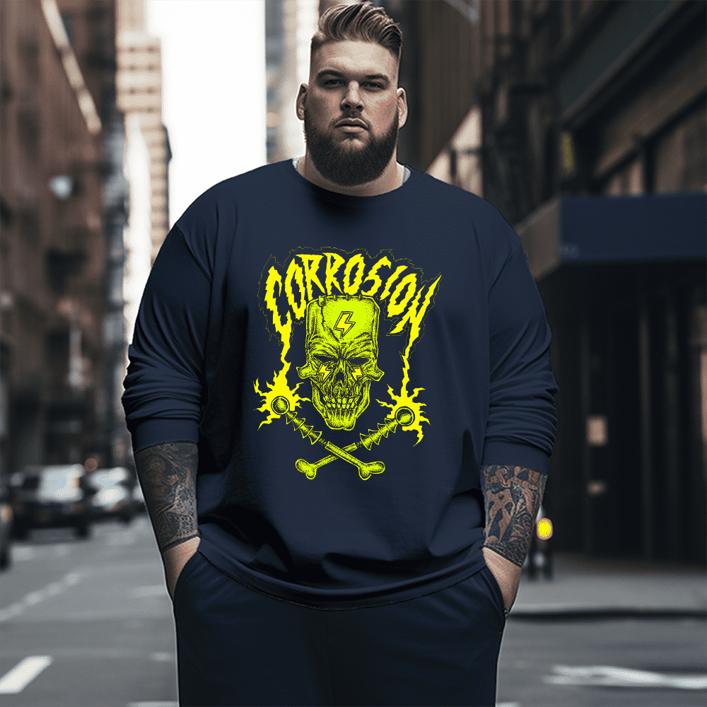 Corrosion Plus Size Long Sleeve T-Shirt