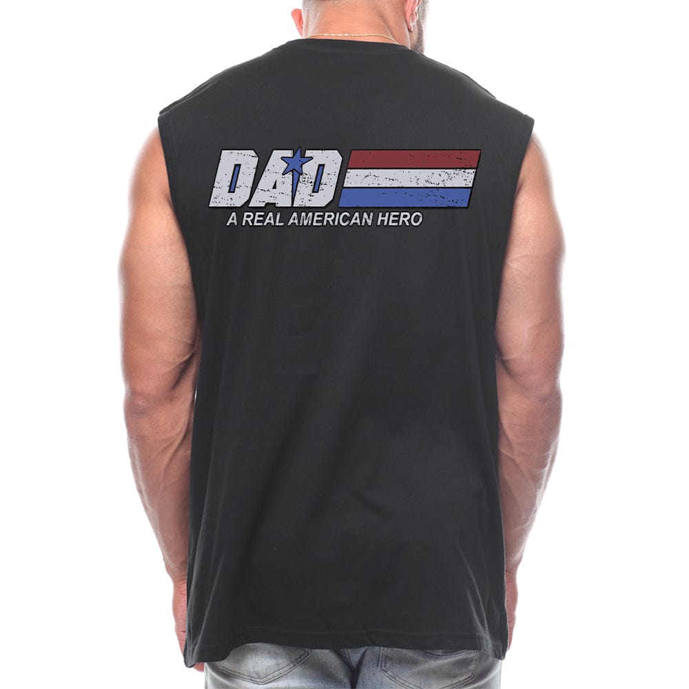 Dad - A Real American Hero Back fashion Sleeveless