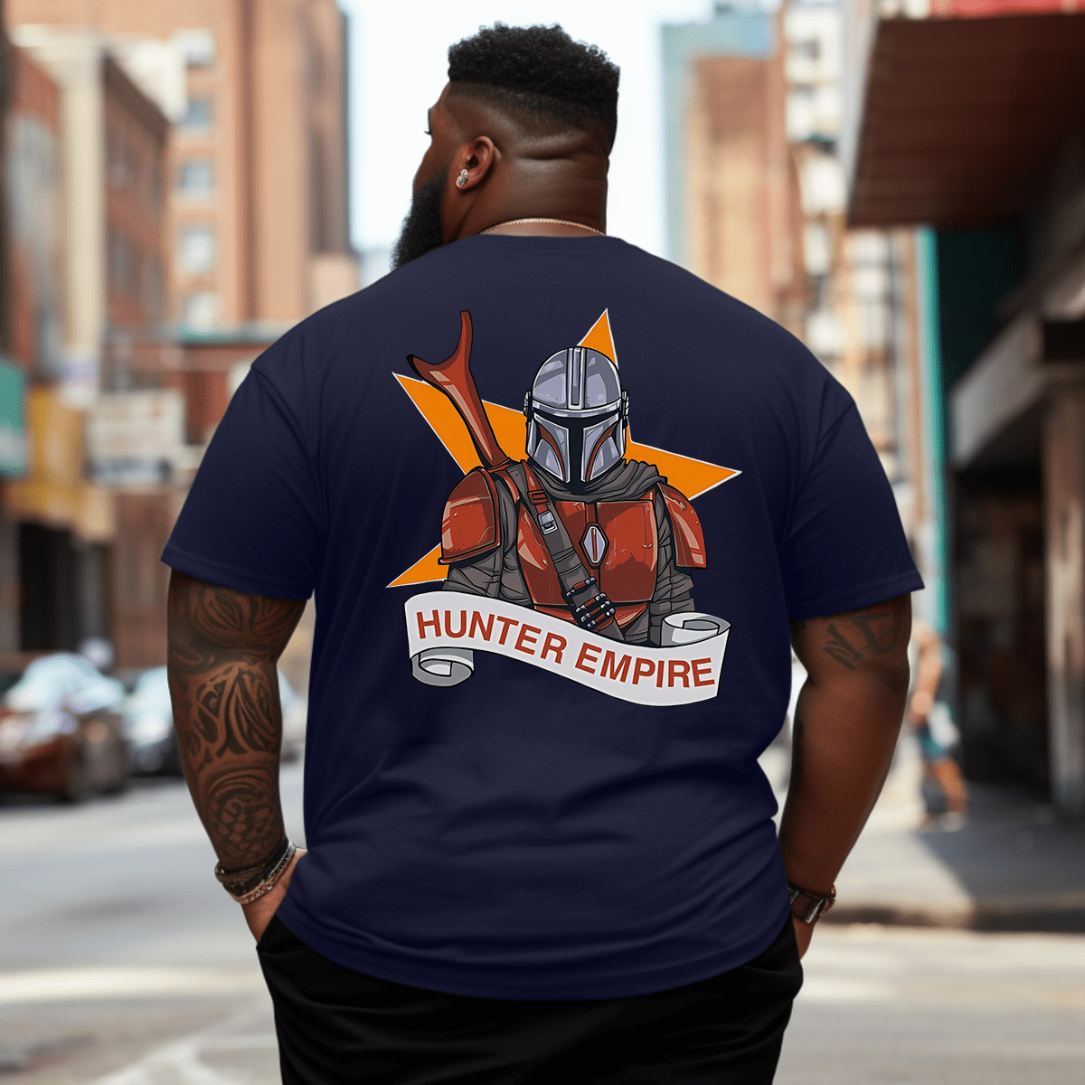 Hunter Empire Plus Size Men T-Shirt