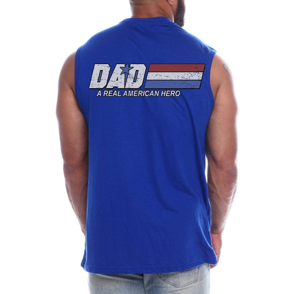 Dad - A Real American Hero Back fashion Sleeveless