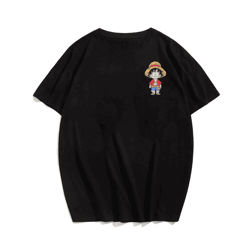 GOKU x Luffy Anime Plus Size Men T-Shirt