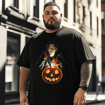 Horror Movies 9# Halloween T-Shirt, Plus Size Oversize T-shirt for Big & Tall Man