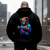 Anger Of Mr Bear Men's Plus Size Hoodie