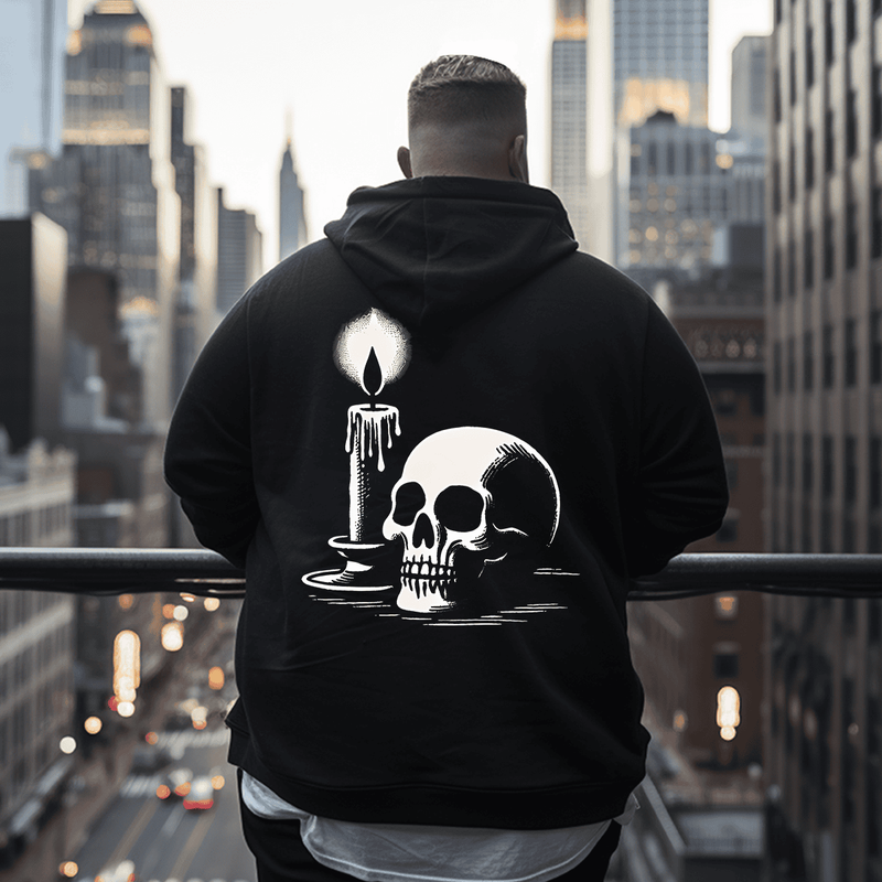 Skull and Candle Plus Size Hoodie