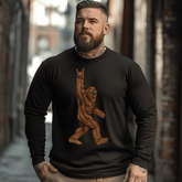 Rock On Bigfoot Plus Size Long Sleeve T-Shirt