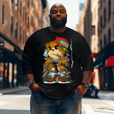 Teddy Bear  Men Plus Size Long Sleeve T-Shirt