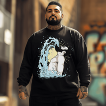 Beard Men Plus Size Long Sleeve T-Shirt