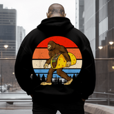 Bigfoot Hold A Taco Men's Plus Size Hoodie