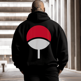 Uchiha Symbol Men Anime Men's Plus Size Hoodie