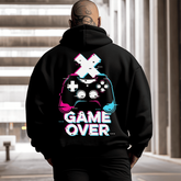 Game Over Men's Plus Size Hoodie