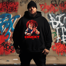 Horror Movie 6# Men Plus Size Hoodie