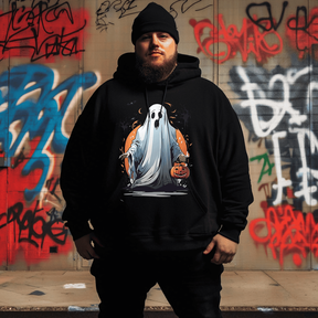 Halloween Ghost 2# Men Plus Size Hoodie