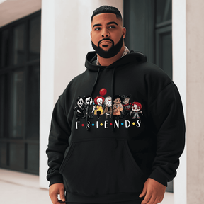 Friend Horror Halloween Men Plus Size Hoodie