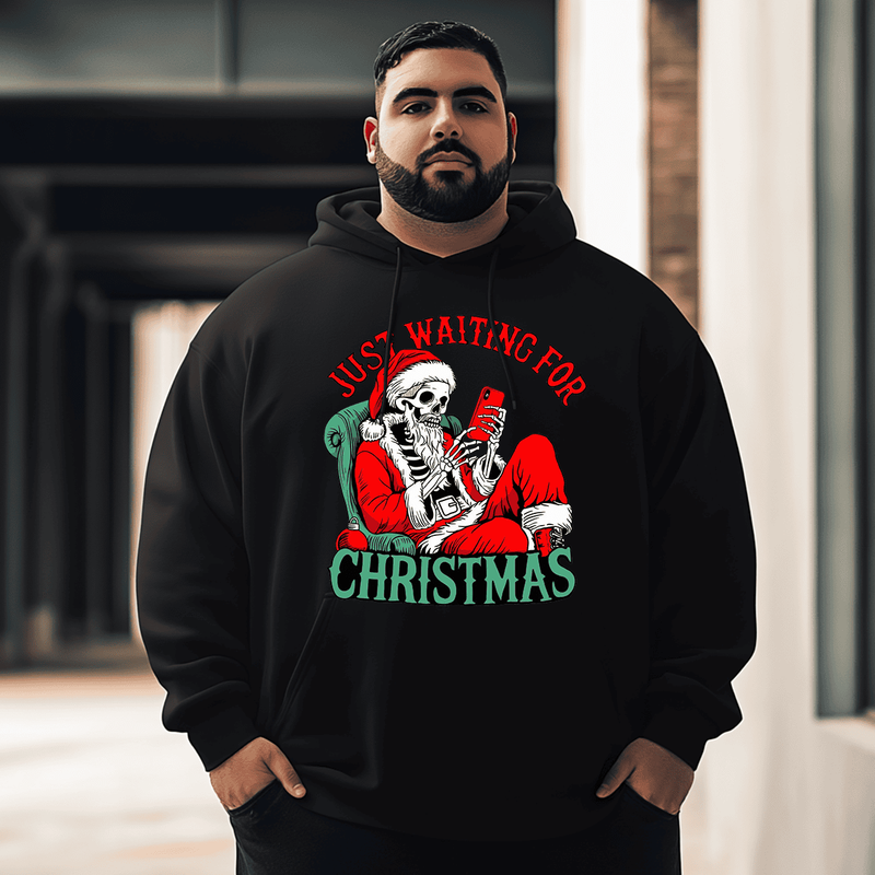 Skeleton Santa Plus Size Hoodie