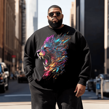 Lion Men's Plus Size Sweatshirt