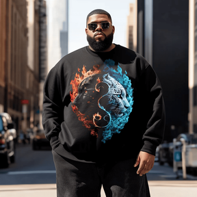 Panther Men's Plus Size Sweatshirt